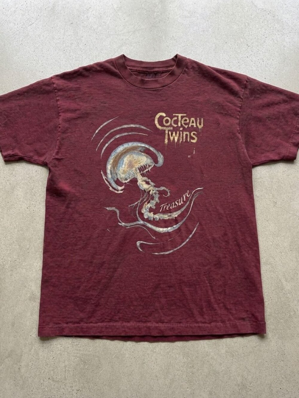 Cocteau Twins Treasure Band Graphic Red Cotton T-Shirt Unisex S-5XL